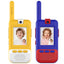 Yellow and blue Kael video walkie talkies with real-time video calling for kids
