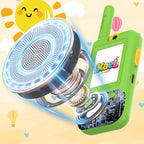 Yellow and green Kael smart walkie-talkie featuring a Hi-Fi speaker and HD mic for crystal-clear, transparent, and secure two-way communication